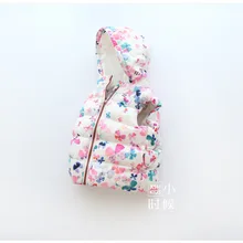 Детская одежда; Сезон Зима; стиль; плотный детский хлопковый жилет без рукавов с капюшоном; одежда на подкладке из хлопка; жилет для девочек