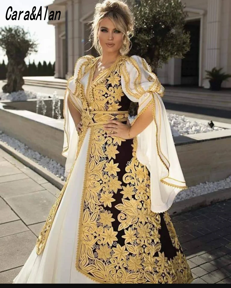 Formal White Evening Dresses For Kosovo Albanian Bride Beading Velvet