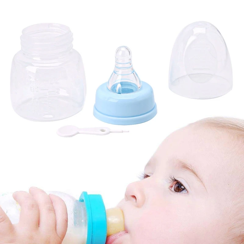 

1pc 60ml 2OZ Silicone Standard Neck Baby Infant Feeding Nursing Nipple Bottle
