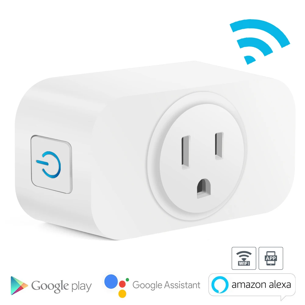 

VideoSky S12 Mini US Wifi Switch Plug Smart Timing Voice Control Wireless Smart Socket Work With Alexa Google Home Tuya APP