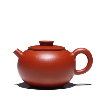 

Ancient Yue Tang Yixing Famous Dark-red Enameled Pottery Teapot Pure Full Manual Teapot Infusion Of Tea Kettle Tea Set Raw Ore