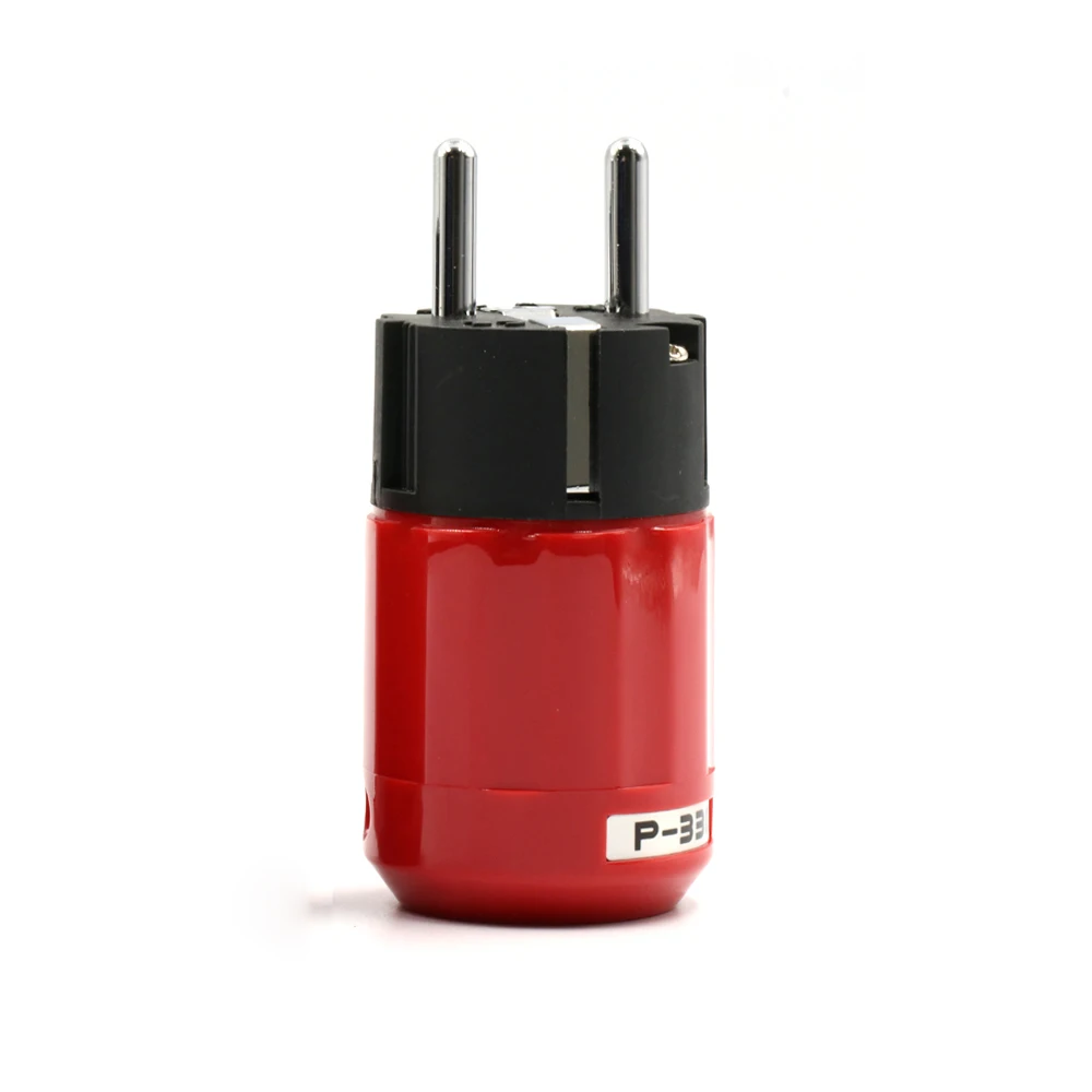 2PCS EU Plug Пара P-330/C-330 аудио класса Schuko jack, родиевое покрытие ЕС AC Разъем питания, IEC разъем, кабель питания разъем - Цвет: 2PCS EU Plug