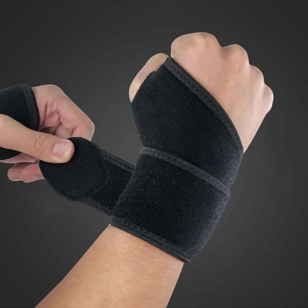

Hot1Pc Gym Wrist Band Sports Wristband New Wrist Brace Wrist Support Splint Fractures Carpal Tunnel Wristbands for Fitness