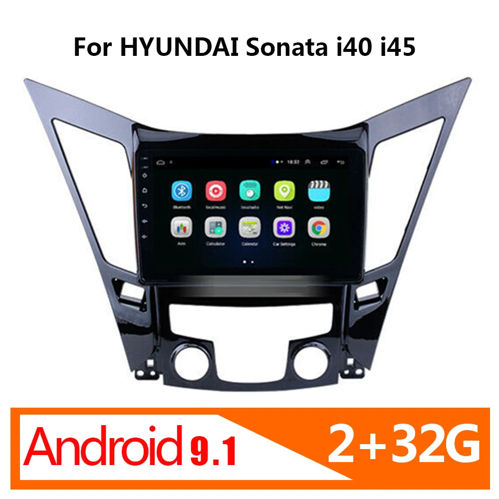 Автомагнитола 2DIN с сенсорным экраном 9 &quot Android 1 HD DVD-плеер GPS навигатор для HYUNDAI Sonata