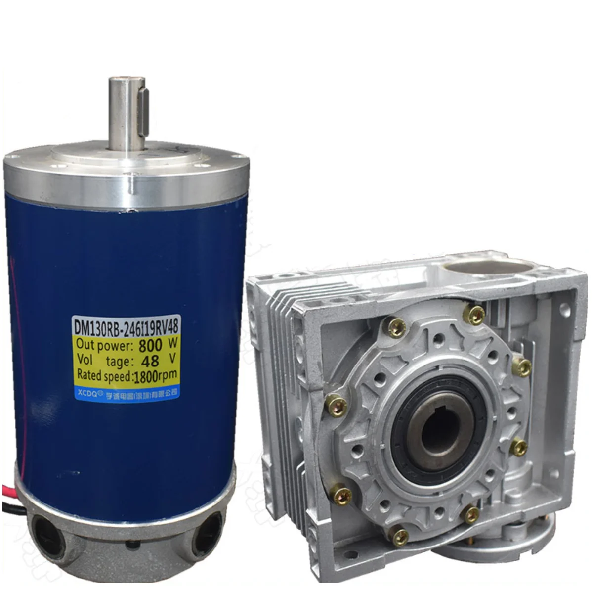 750W, 800W, 24v, 48v DC motor + RV63/75 worm gear motor, high torque