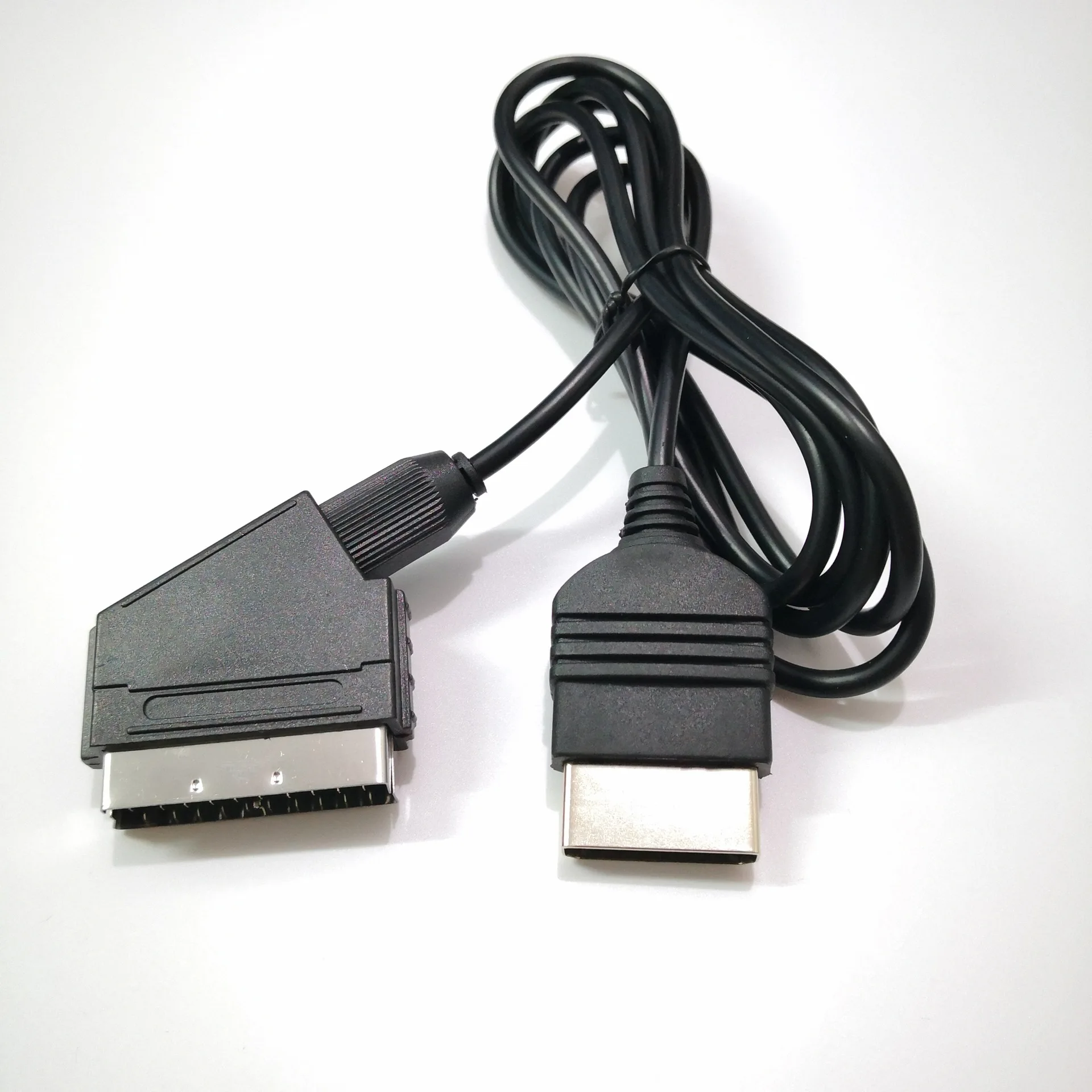 Черный 1 8 м/6 футов 24Pin RGB Scart AV кабель свинцовый Аудио Видео разъем для XBOX|Кабели| |