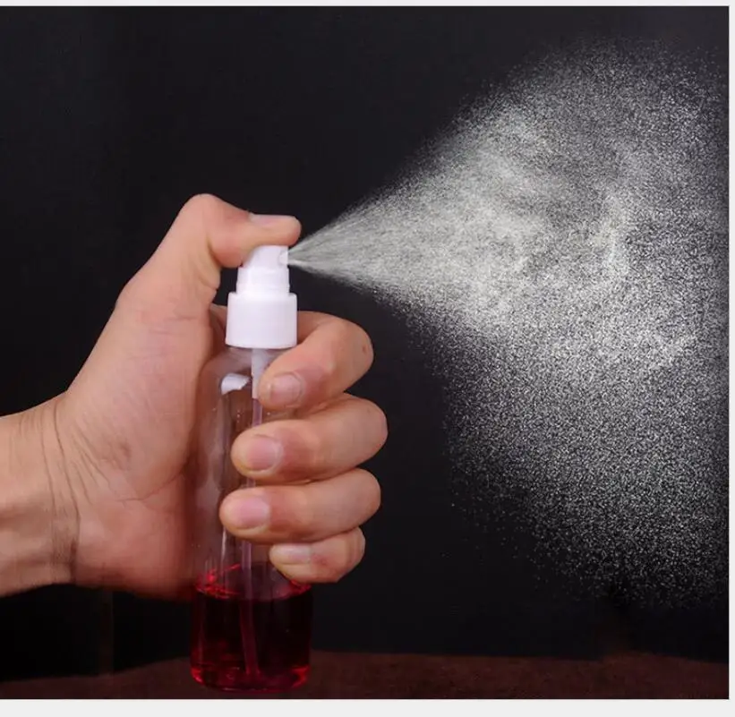 50pcs/lot 5ml-100ml Mini Travel Plastic Empty Bottle Portable Handwashing Transparent Spray Atomizer Refillable Bottles