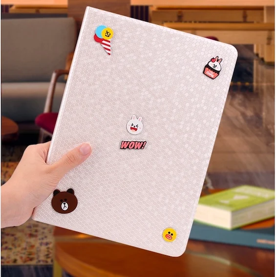 Автоматический будильник смарт-чехол с подставкой для Планшеты ipad Mini1 на возраст 2, 3, 4, 5, ipad air 2 3pro 9,7 Мультфильм защитный чехол для ipad 2, 3, 4 18 9,7 - Цвет: For air3 pro10.5