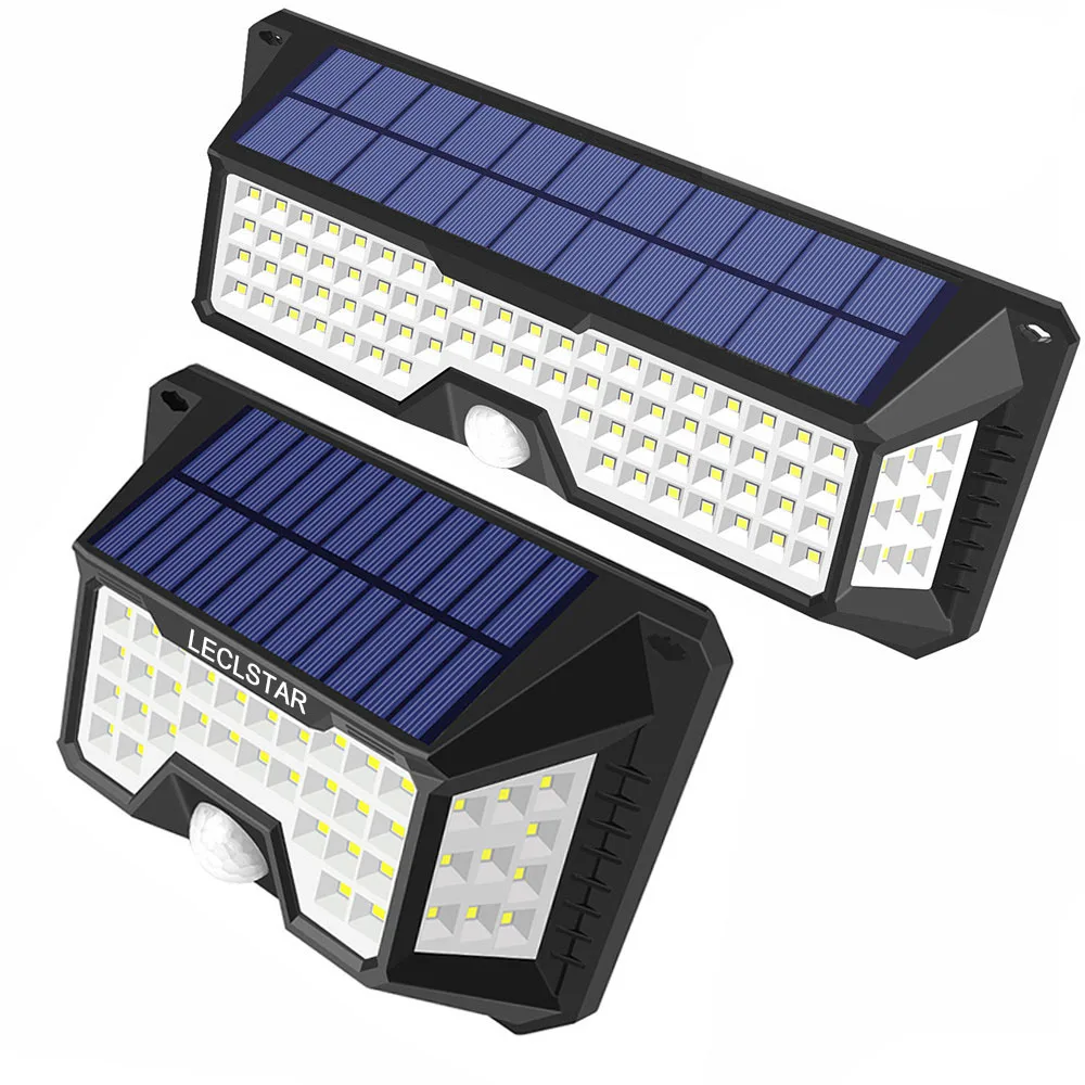 

Newest 3 Mode Waterproof 66 136 LED Solar Garden Light Outdoors PIR Solar Motion Sensor Light Solar Power Pathway Wall Lamp 3.7V