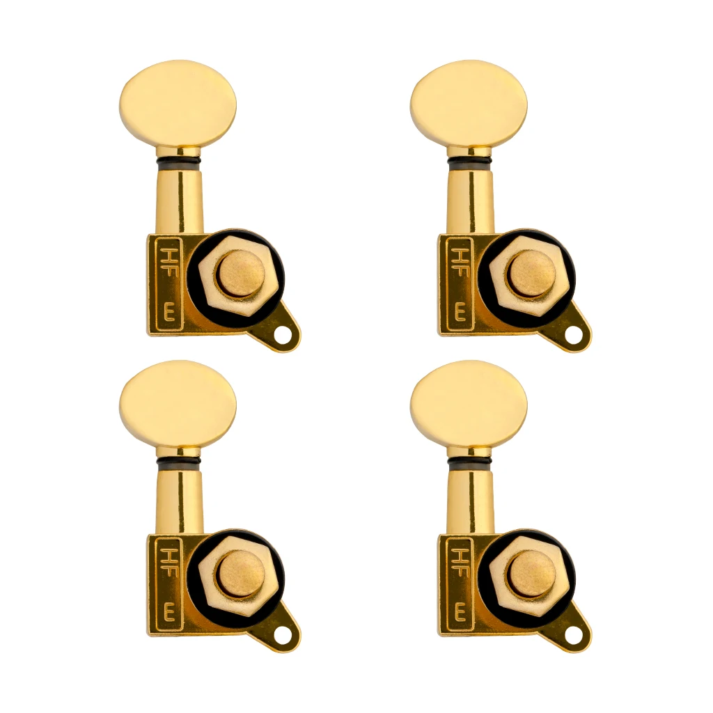 4Pc Uku Closed 2Right 2Left Tuning Pegs Machine Heads Keys for Ukulele Accs