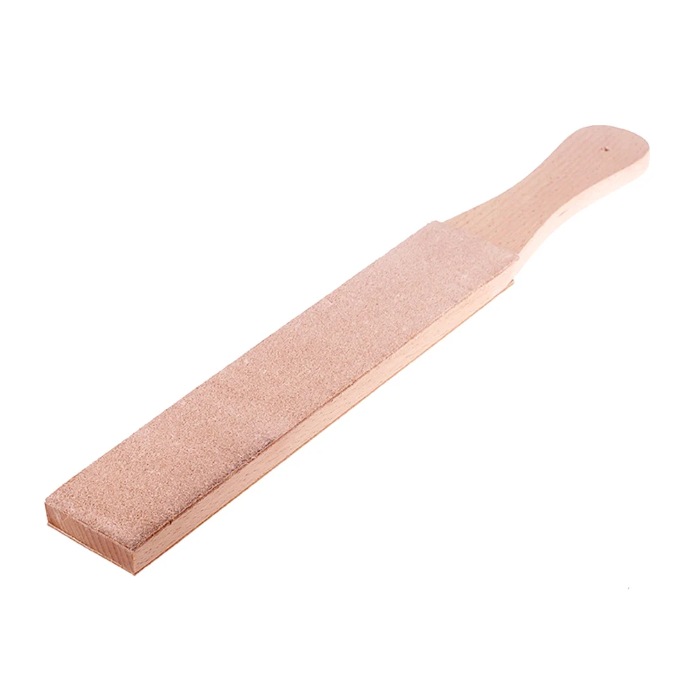 Деревянный двухсторонний домашний точильный инструмент ручка кожаный точильный ремень лезвия ручной работы полировальная доска горячая Распродажа 27,5x4,2 см