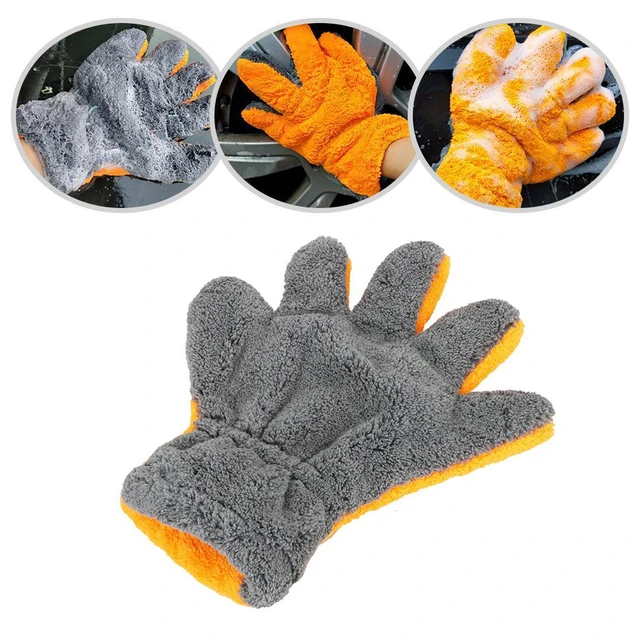 Microfiber Dusting Gloves Comfortable for Car Wash Automotive Interior  Lamps - AliExpress