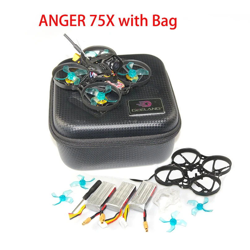 Новейший гоночный Дрон GEELANG ANGER 75X V2 75 мм BWhoop 3 4S FPV Квадрокоптер BNF/PNP SI F4 Fly Tower EOS 1202