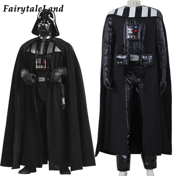 

Halloween Party Cosplay Darth Vader Costume Star Wars Superhero Outfit Jedi Black Outfit Darth Vader Clothing Winter Suit