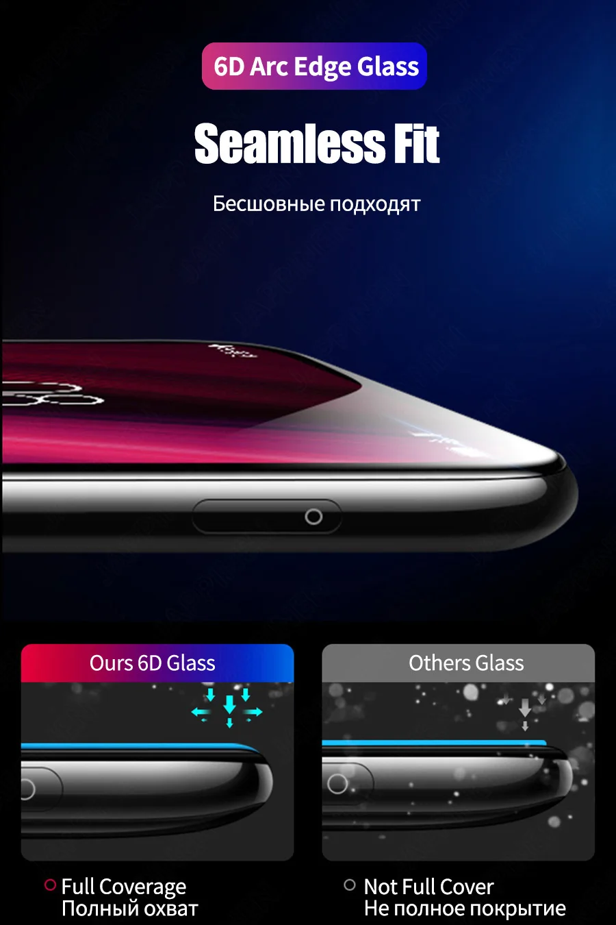 10 шт. 6D полностью проклеенное закаленное стекло для Xiaomi Redmi Note 8 7 6 5 K20 Pro Защитное стекло для экрана для Redmi Note 8 8T 8A 7 7A 6 6A