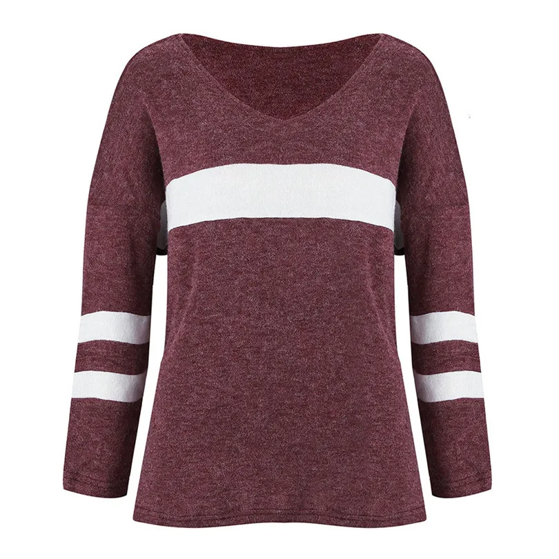 Ruched Knit Sweater Women Long Sleeve Slim Sexy Sweater V Neck Pullover Solid sWEATER Winter Spring Jersey Mujer 40OCT282