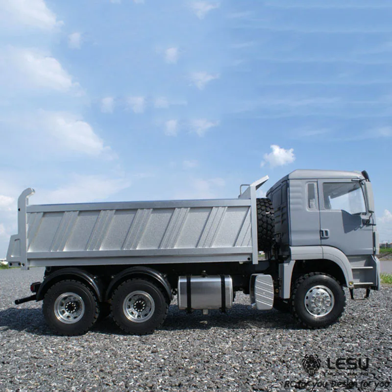 1/14 RC LESU MAN 6X6 гидравлический самосвал с металлическим шасси