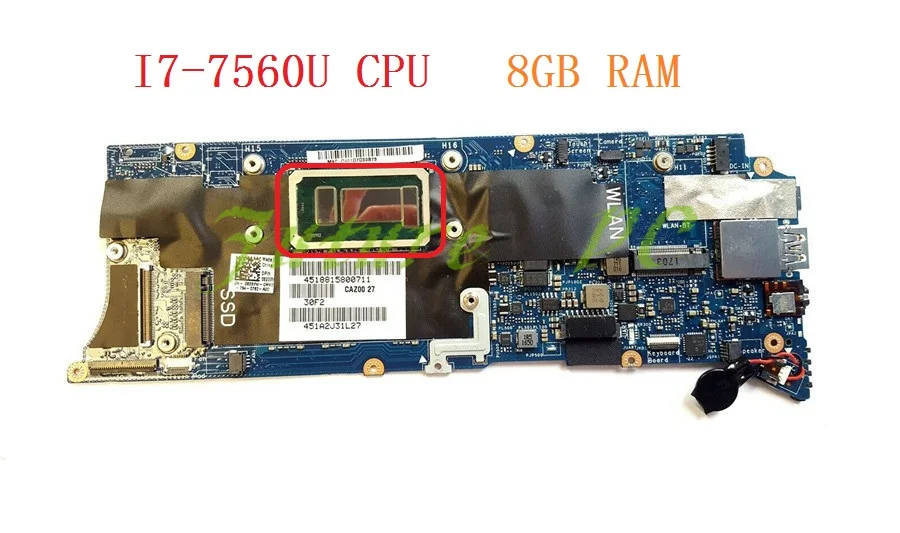JOUTNDLN для Dell XPS 13 9360 материнская плата ноутбука 823VW 0823VW CN-0823VW W/ i7-7560U CPU LA-D841P 8GB RAM