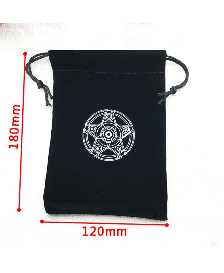 Sac De Rangement Pour Cartes De Tarot - Motif Animal - Avec Cordon De Serrage - Pour Cartes De Tarot - Pochette à Bijoux En Velours - Avec Cordon De Serrage
