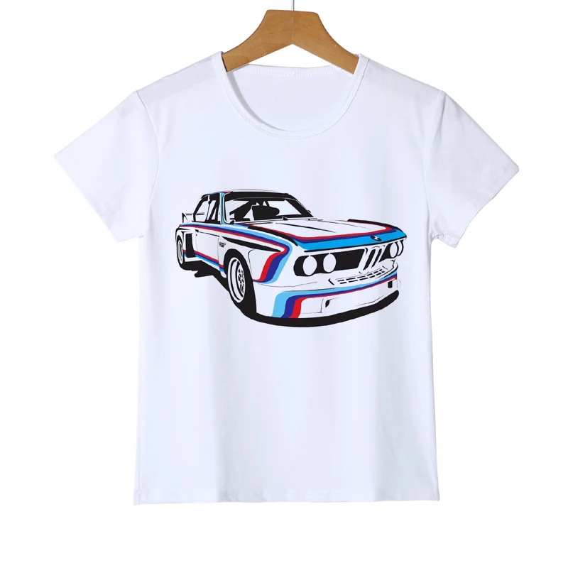 6 Funny Car T Shirts M3 e30 F36 Kid's Summer Tops Short Sleeve Clothing Baby Tee Classic Boy Cool T-Shirt Girls Supercar tee Z31-9 - Цвет: 6