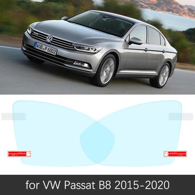 Для Volkswagen VW Passat B5 B5.5 B6 B7 B8 CC 1997~ полное покрытие зеркало заднего вида противотуманные непромокаемые противотуманные пленки аксессуары - Color Name: VW Passat B8