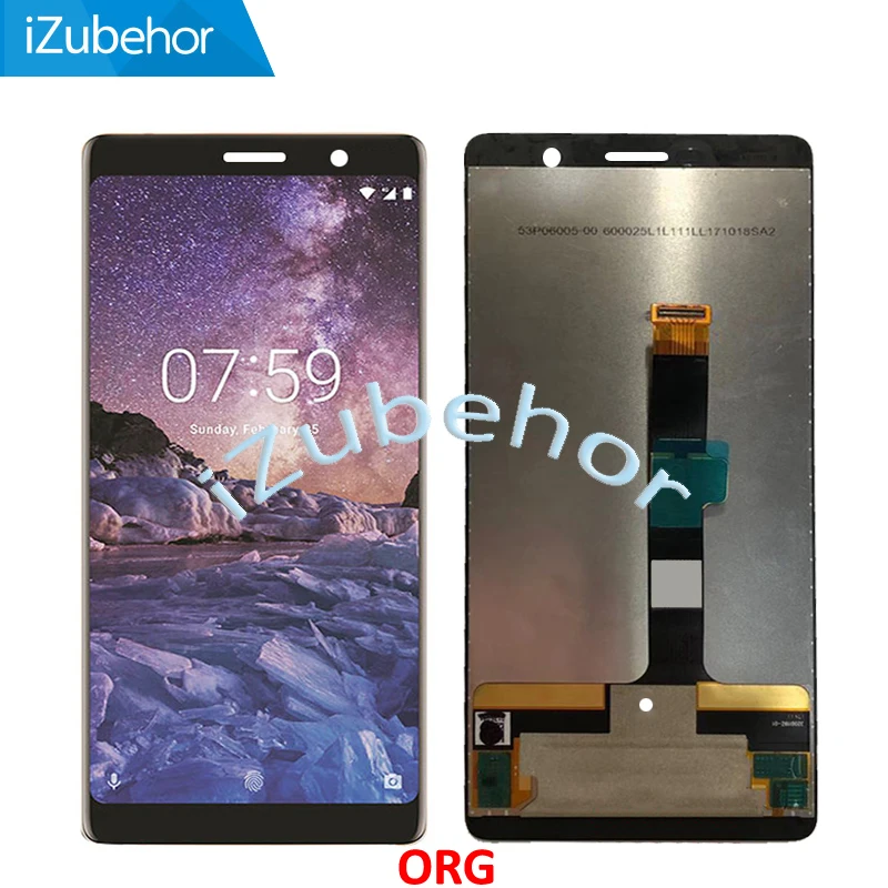 Для Nokia 7 Plus E7 TA-1062 TA-1046 TA-1055 ЖК-дисплей сенсорный экран стеклянная панель
