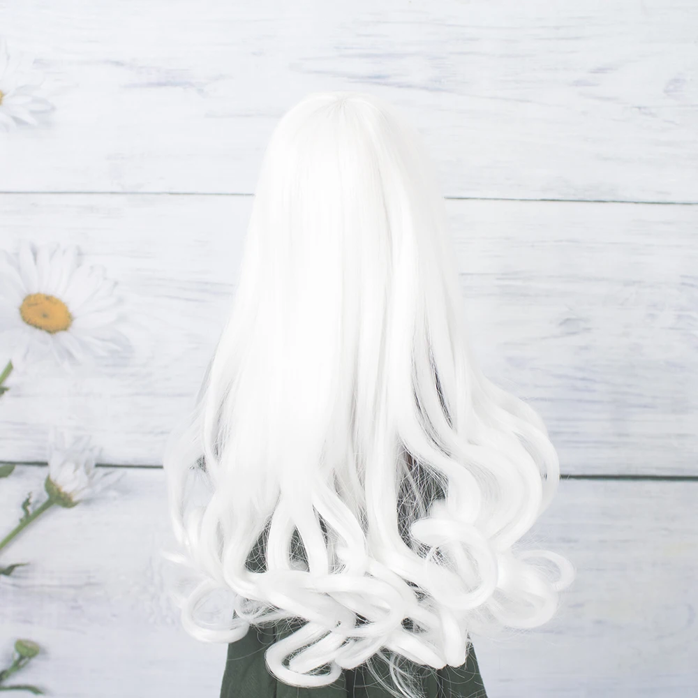 Aidolla BJD/SD кукольные парики длинные вьющиеся новые белые желтые Ombre born baby цветные волосы для 1/3 1/4 аксессуары для кукол