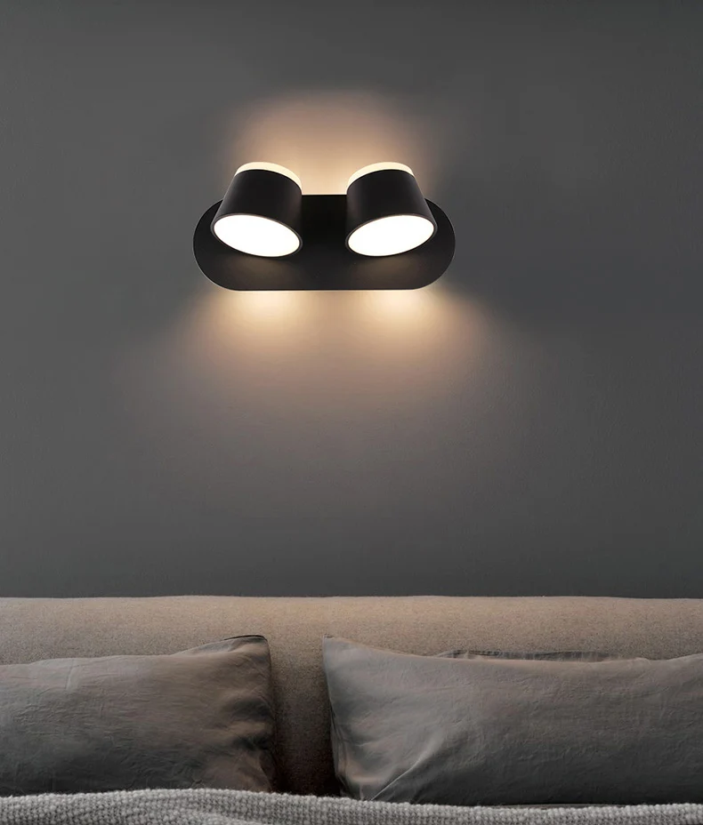 Lâmpada de Parede Luzes de Metal Interruptor de Toque Espelho do Banheiro Lâmpada de Leitura Modern Interior Ajustar Girar Regulável Quarto Luminárias Luminária 11 de Metal Girar Interruptor de Toque Regulável