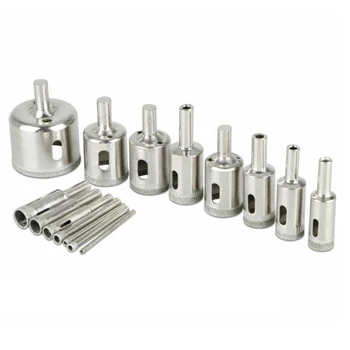 

15pcs Diamond Drill Bit Set 3mm- 42mm Tile Marble Ceramic Hole Saw Wet Drilling