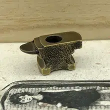 EDC инструменты латунные ножи бусины латунь мини наковальня модель бусы на шнурок Паракорд нож инструмент кулон#191