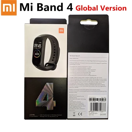 Global Version Black Xiaomi mi Band 4 Global смарт-браслет Xiao mi Band 4 фитнес-трекер мульти-циферблат 5ATM водонепроницаемый для плавания - Цвет: Global Version Black
