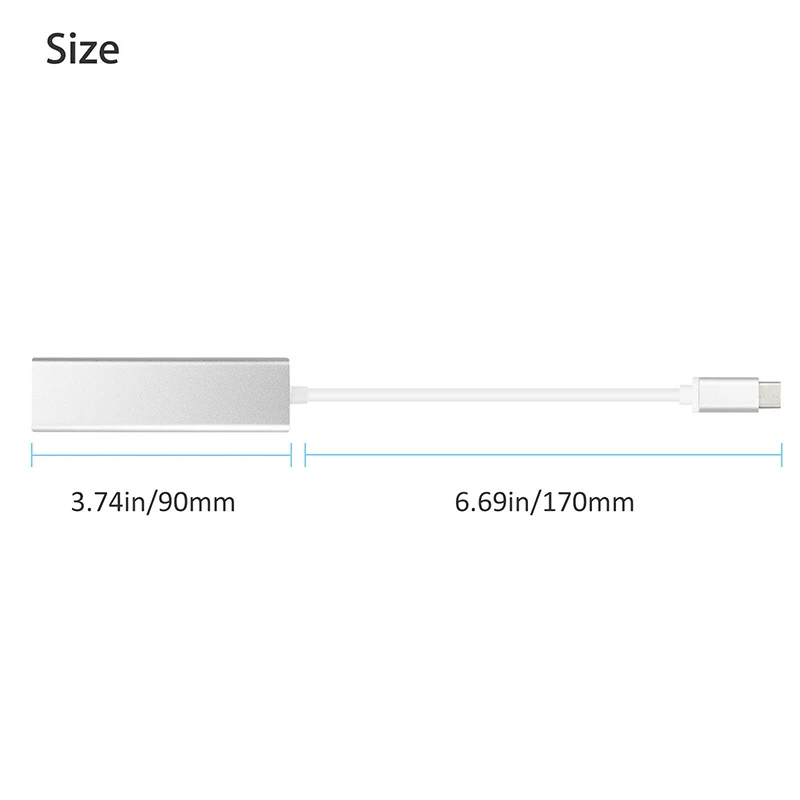 USB C концентратора Gigabit Ethernet Rj45 сетевой адаптер Тип usb C до USB 3,0 HUB10/100/1000 сетевая карта для MacBook Windows7 8 10 планшет