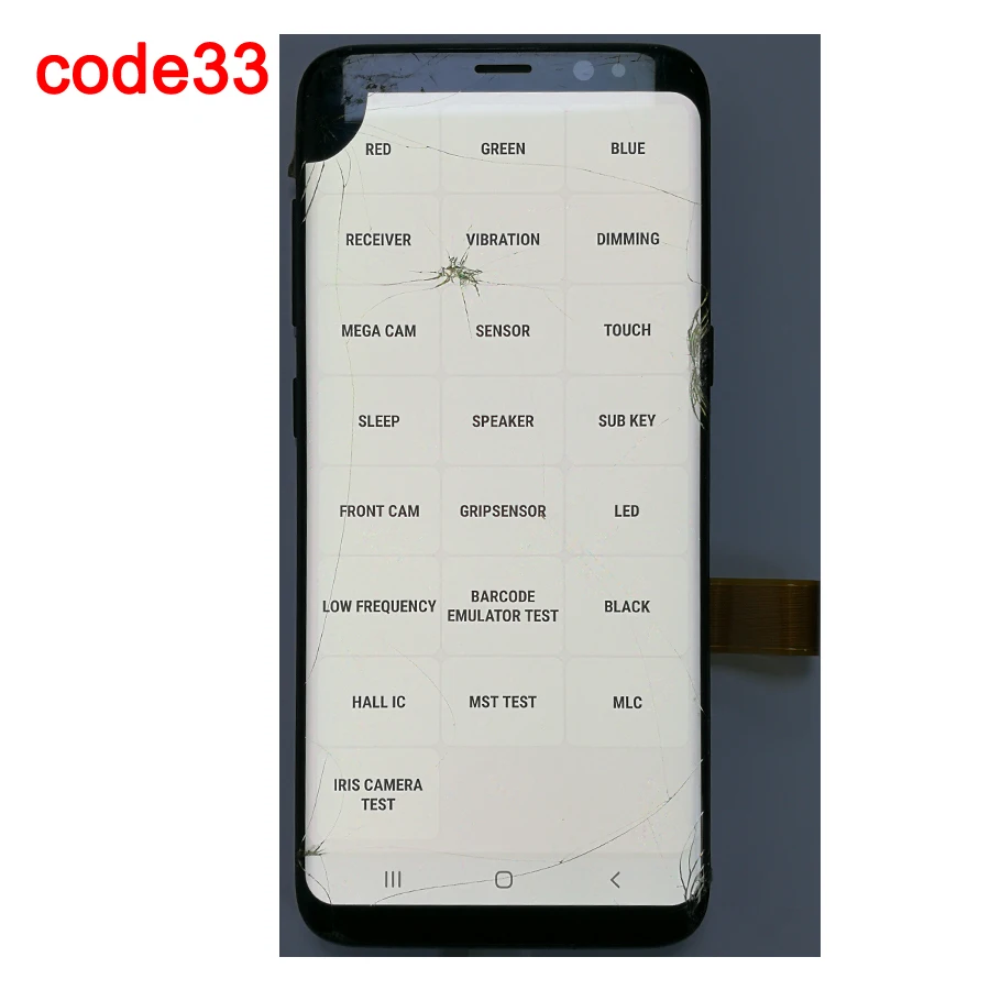 S8 code.33 JPFIX подходит для samsung S8 G935 G935 G935 ЖК-экран и сенсорный дигитайзер в сборе дисплей(с рамкой - Цвет: S8 code.33