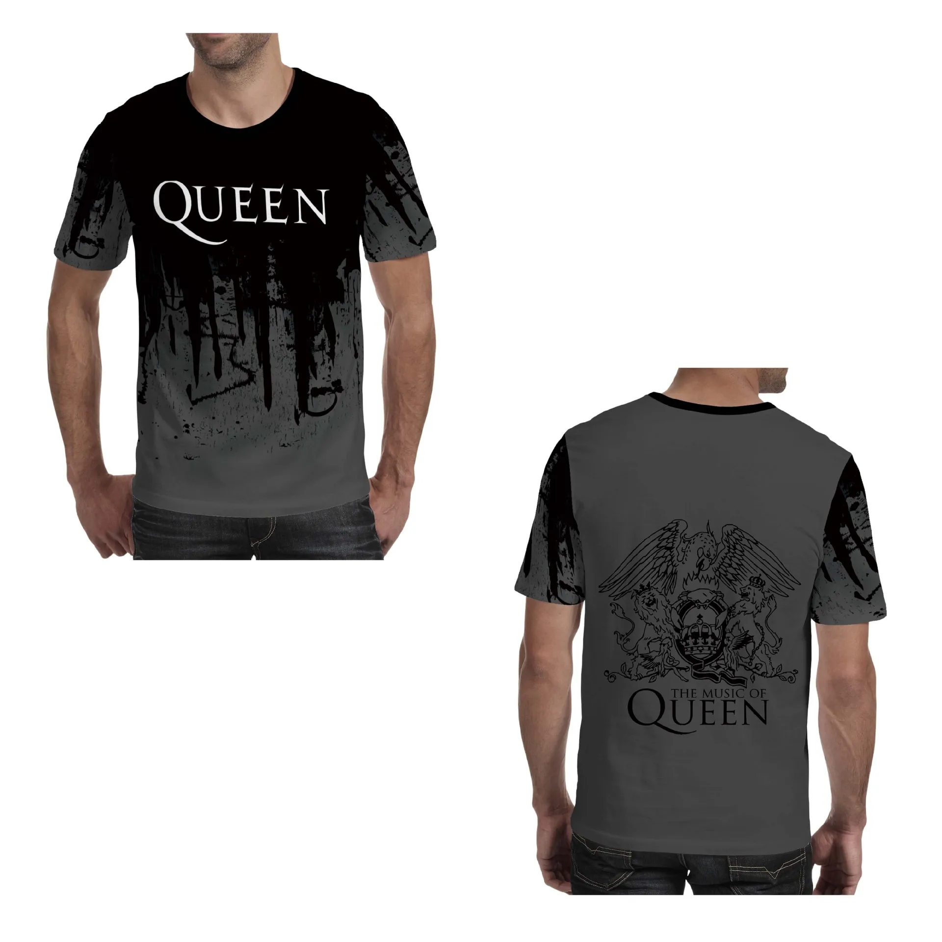 queen band T-shirt Freddie Mercury LaReina T-shirt Mens Hip Hop Rock Hipster Gothic Heavy metal short-sleeved top queen band T-shirt Freddie Mercury LaReina T-shirt Mens Hip Hop Rock Hipster Gothic Heavy metal short-sleeved top