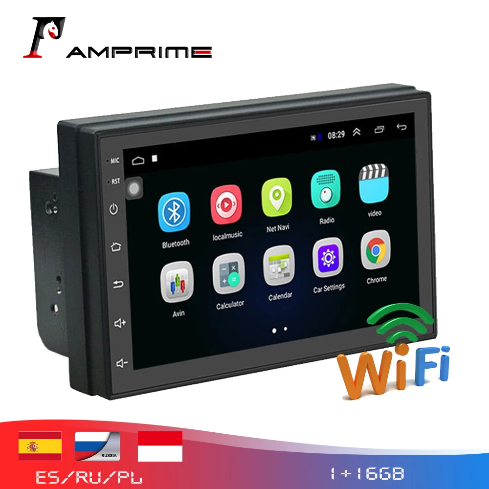 AMPrime 2 din автомобильное аудио Радио 7 ''Android автомобильный мультимедийный плеер