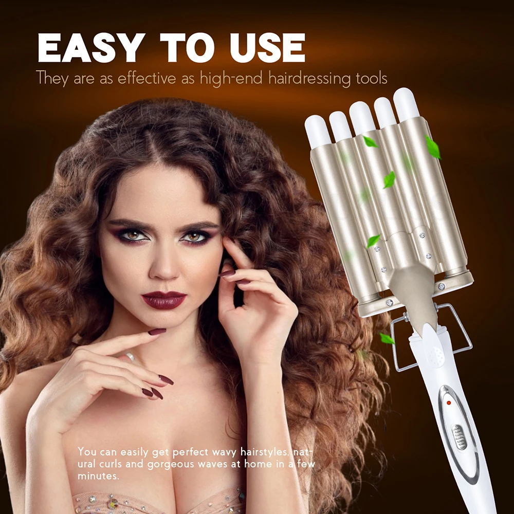 Modelador de Cabelo Ondulação para o Cabelo Cerâmica Barril Curling Ferro Modelador Cabelo Profissional Ondas Estilo Ferramentas Elétrico Curler 5 4 Curling Irons