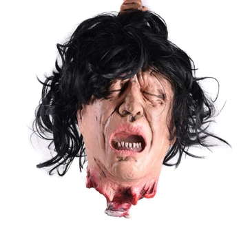 

Halloween Horror Pendant Party Supplies py Wry Face Halloween Haunters Simulation Ghost Heads Halloween Hanging Head