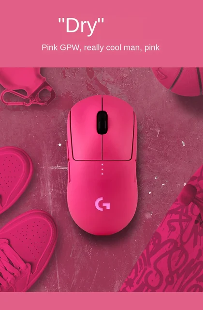 Logitech G Pro Pink Girl E-sports Wireless Gaming Mouse Dual Mode With Hero  16000dpi Sensor Lightspeed Laser - Mouse - AliExpress