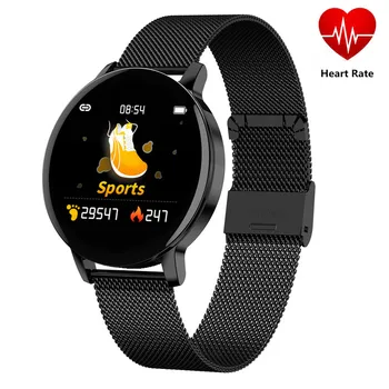 

Round Smart Bracelet R5 Women Heart Rate Blood Pressure Fitness Tracker Sport Waterproof Wristband Watch For HuaWei XiaoMi IOS