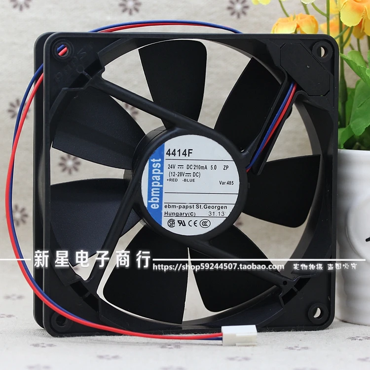 

Original 24V 0.21A 4414F 12025 12CM frequency converter cooling fan