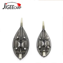 JIGEECARP 1 шт. Фидер для карпфишинга распределительная Платина свинец Pesca Фидер рыболовные аксессуары инструменты методы приманки рыболовный Карп фидер