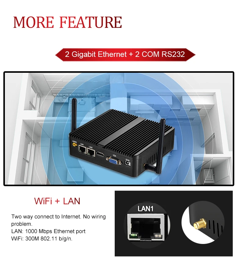 10 pro htpc duplo lan gigabit 2