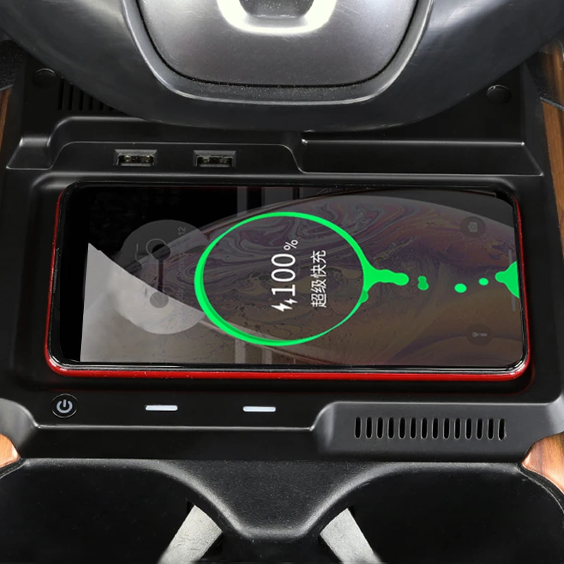 Автомобильное беспроводное зарядное устройство для Honda CRV 2017 2018 2019 10 Вт чехол