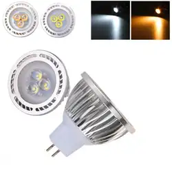 Теплый белый/белый 270 ~ 320LM MR16 3W 3x 3030SMD светодиодный светильник AC/DC 12V