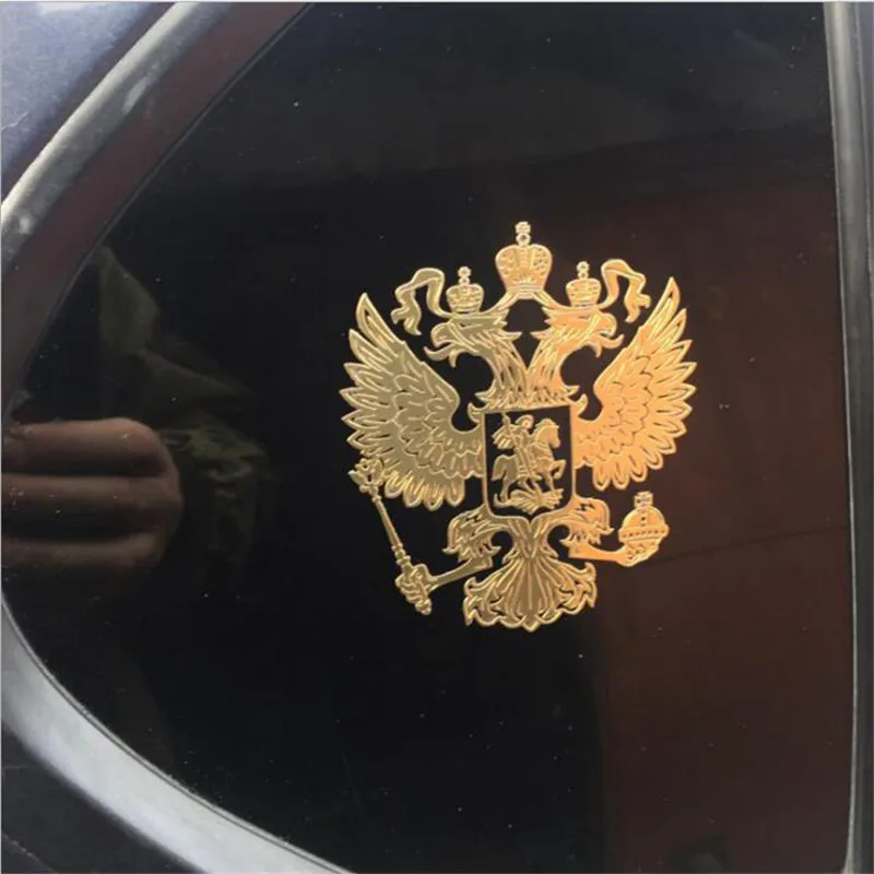 Герб Россия никелевые металлические автомобильные наклейки 4 4*4 см Российской