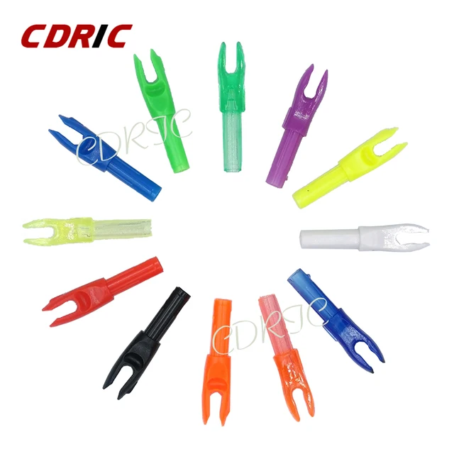 US $57.00 1000Pcs Arrow Nocks Color fiberglass arrow arbon arrow shaft Archery Hunting Shoot