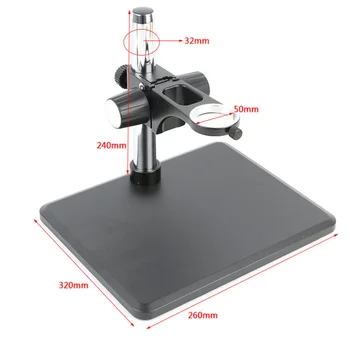 

Agnicy Heavy-duty Video Microscope Base Microscope Adjustment Bracket Electronic Industrial Camera Monocular 50mm Bracket