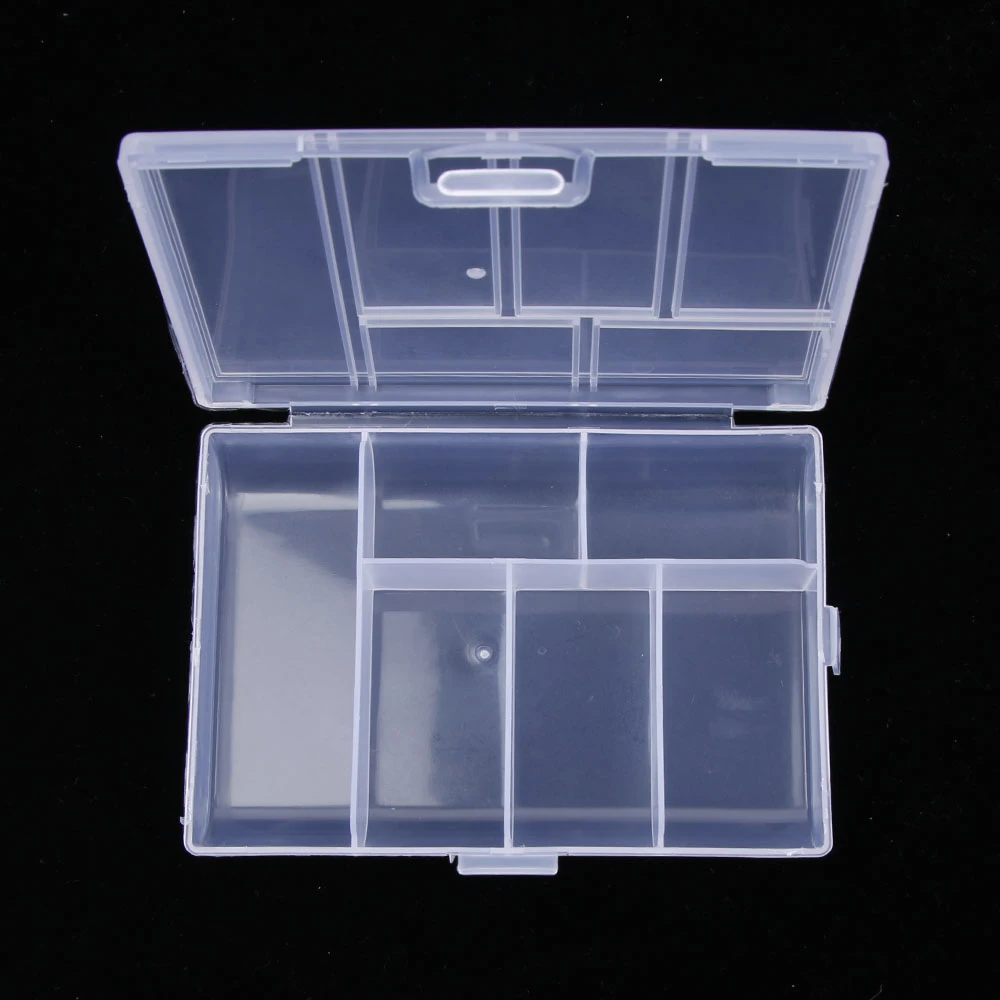 Caja de plástico transparente para guardar joyas, Mini organizador de joyería, caja organizadora de herramientas, gran oferta, unidad|Cajas y recipientes - AliExpress