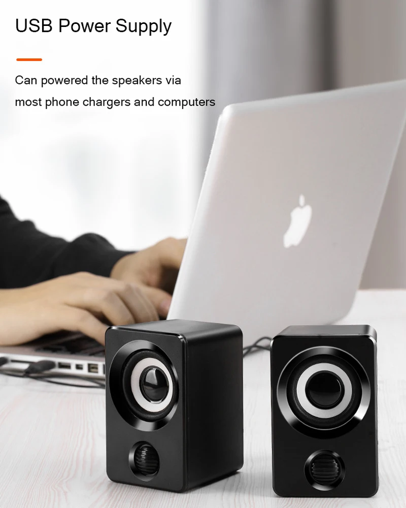 AUX Mini Computer Speakers USB Powered 