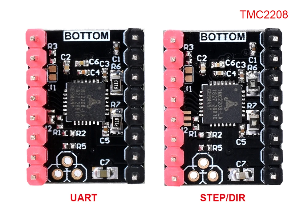5 шт. TMC2209 TMC2208UART TMC2130SPI TMC5160 Драйвер шагового двигателя для 3D принтера плата
